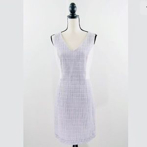 New White House Black Market Lilac Tweed Dress 12